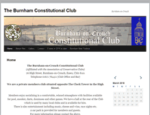 Tablet Screenshot of burnhamconclub.co.uk